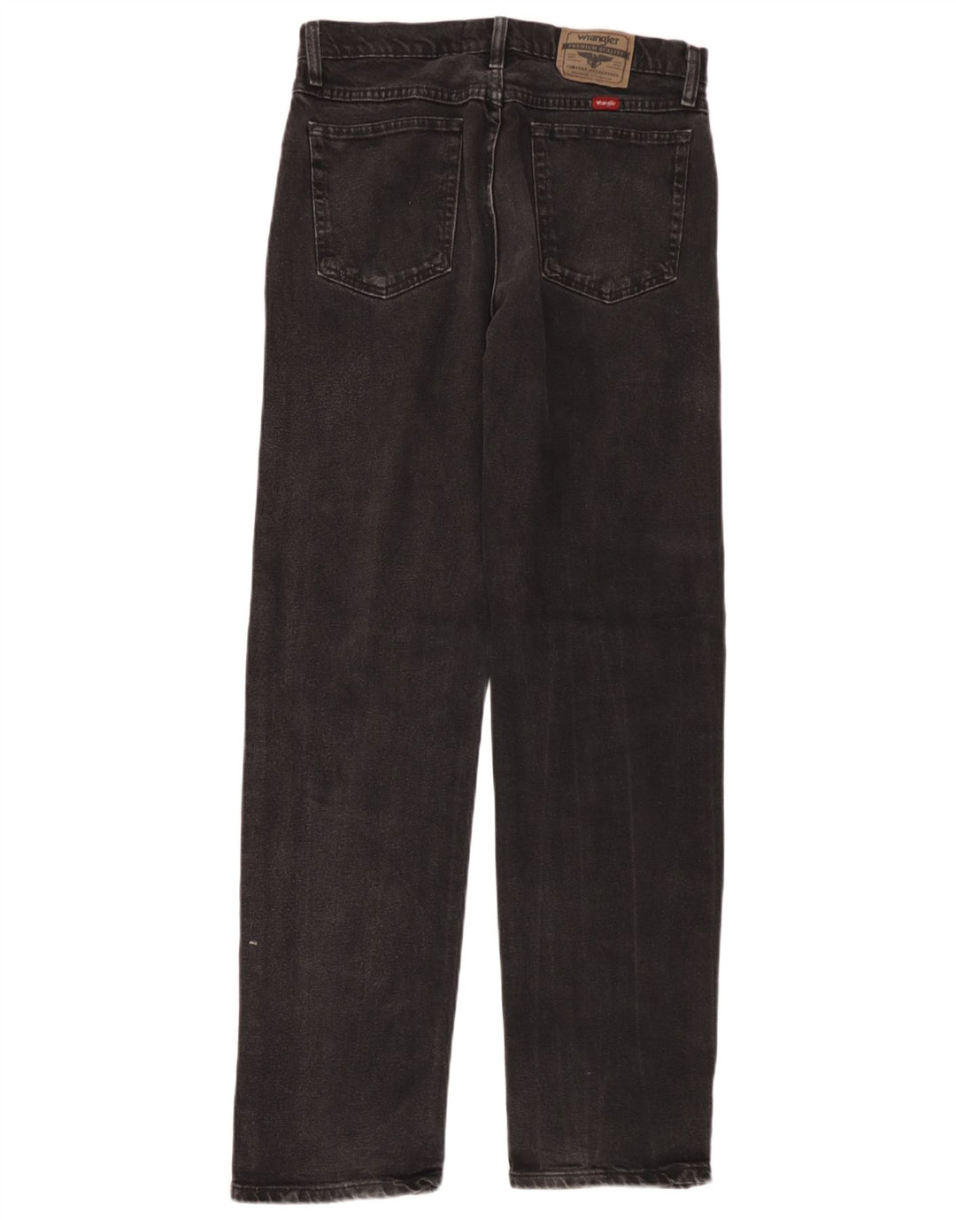 Ανδρικό τζιν Wrangler ίσιο W32 L34 μαύρο βαμβακερό