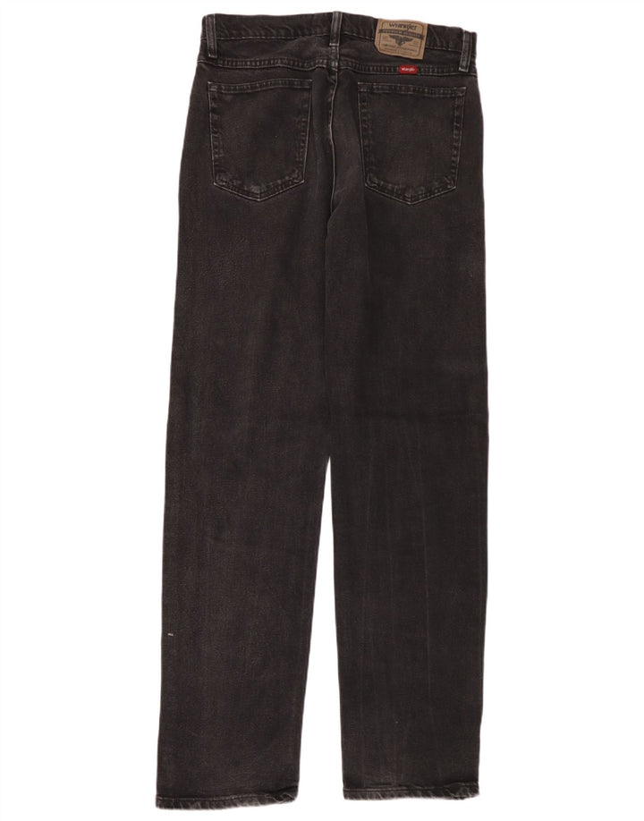 Ανδρικό τζιν Wrangler ίσιο W32 L34 μαύρο βαμβακερό