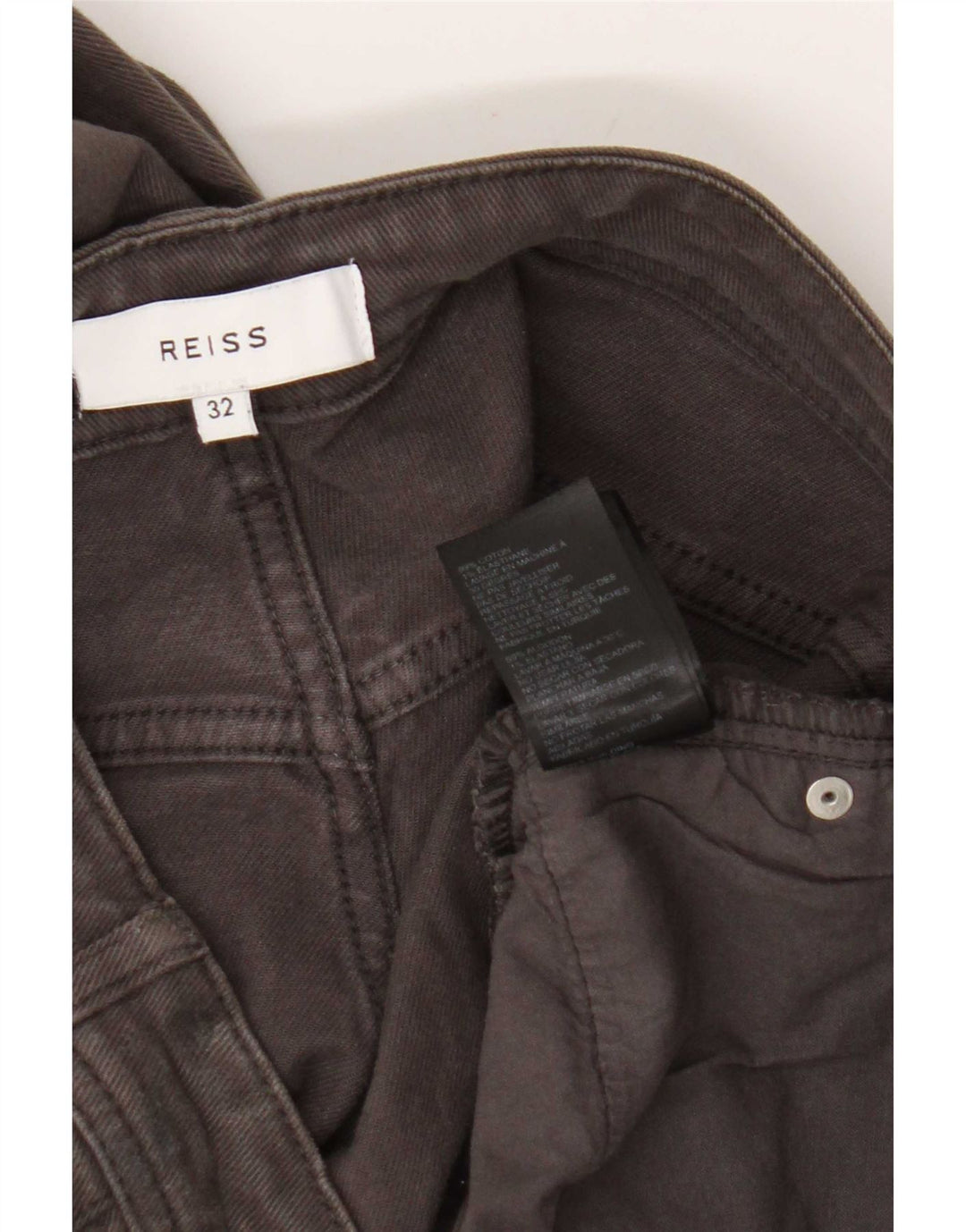 Ανδρικό τζιν Reiss Slim W32 L32 Γκρι βαμβακερό