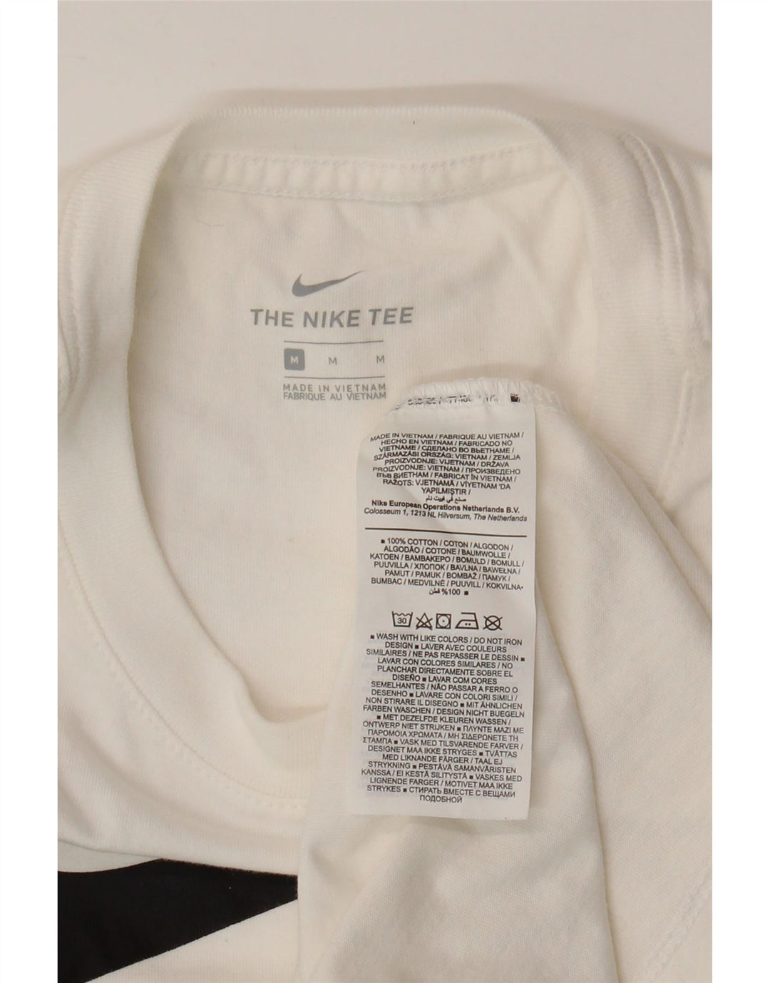 Γυναικείο γραφικό μπλουζάκι NIKE Top UK 12 μεσαίο λευκό βαμβακερό