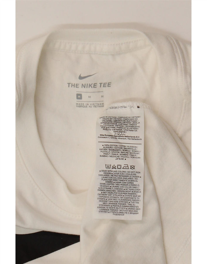 Γυναικείο γραφικό μπλουζάκι NIKE Top UK 12 μεσαίο λευκό βαμβακερό