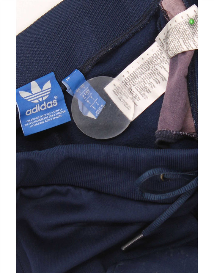 Γυναικεία αθλητική φόρμα Adidas Παντελόνι UK 10 Small Navy Blue Polyester