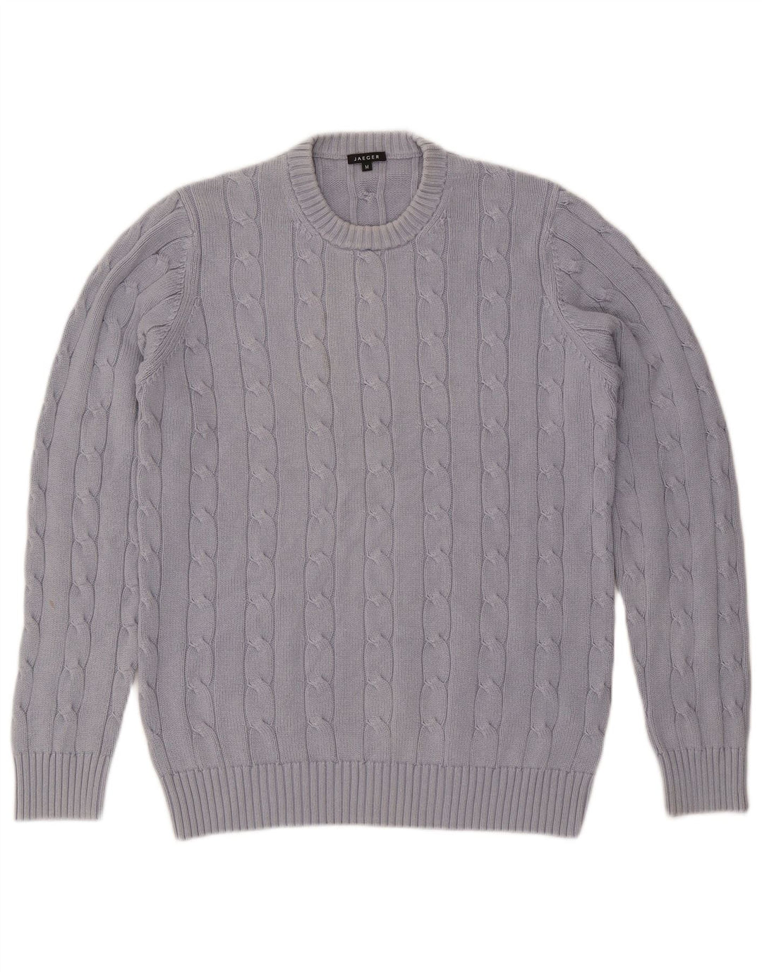 Ανδρικό πουλόβερ Jaeger Crew Neck Jumper Μεσαίο γκρι βαμβακερό