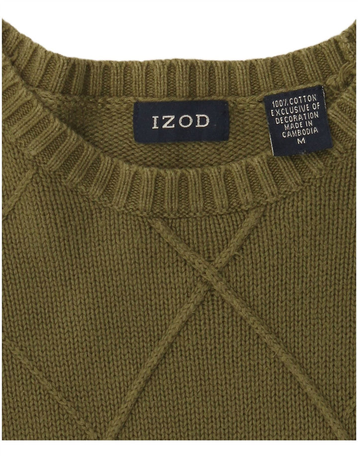 Ανδρικό πουλόβερ IZOD Boat Neck Jumper Medium Khaki Cotton