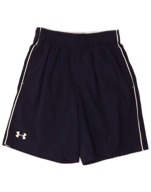 Ανδρικό γραφικό αθλητικό σορτς Under Armour Heat Gear Small Navy Blue