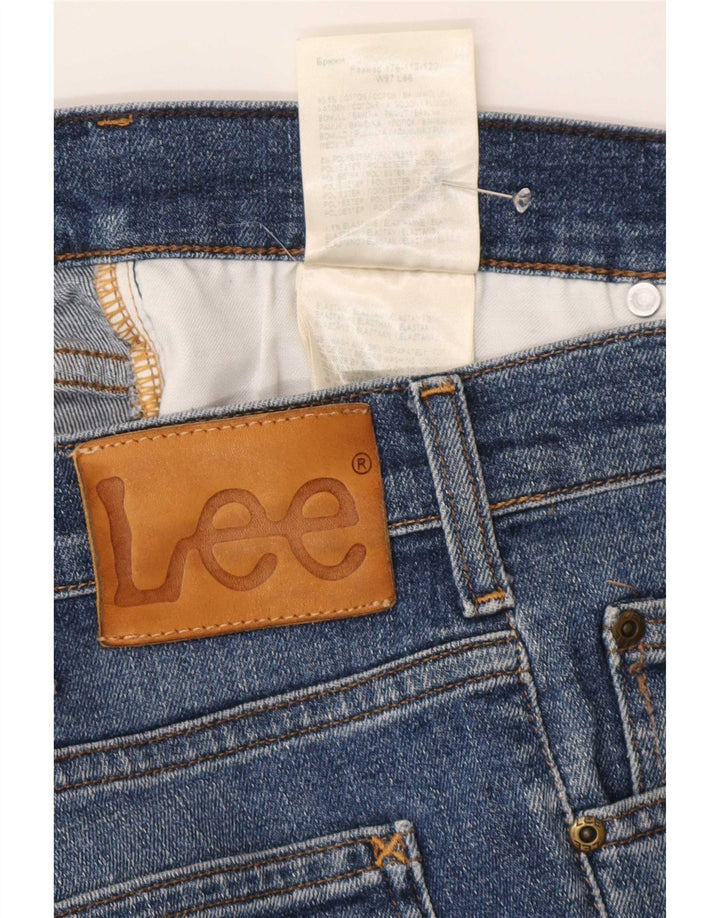 Lee Mens Rider Cropped Jeans W38 L34 Blue Cotton