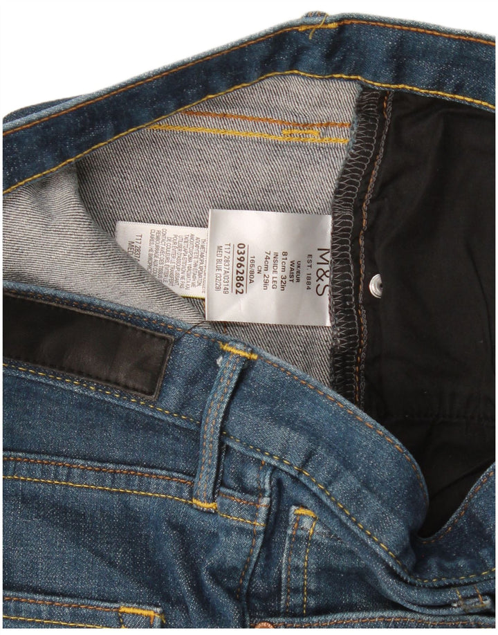 Marks & Spencer Ανδρικό Αυτόγραφο Straight Jeans W32 L29 Μπλε βαμβακερό