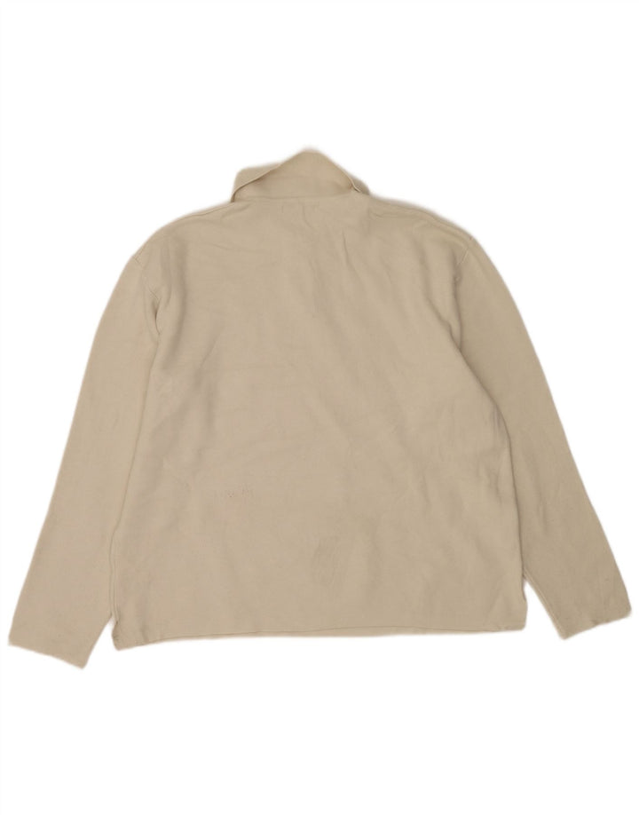 Zara Ανδρικό πουλόβερ Polo Neck Jumper XL Beige Polyester