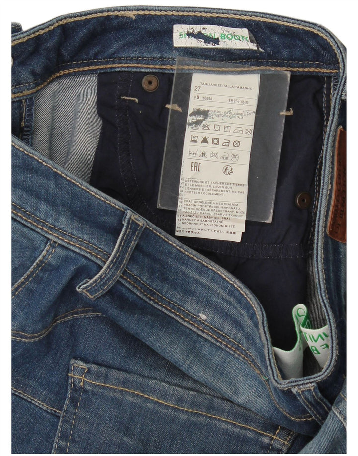 Γυναικείο τζιν μποτάκι Benetton W27 L28 Μπλε βαμβακερό