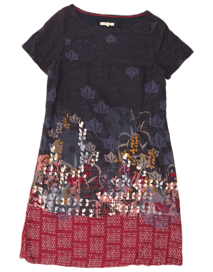 WHITE STUFF Γυναικείο φόρεμα Shift UK 12 Medium Navy Blue Floral