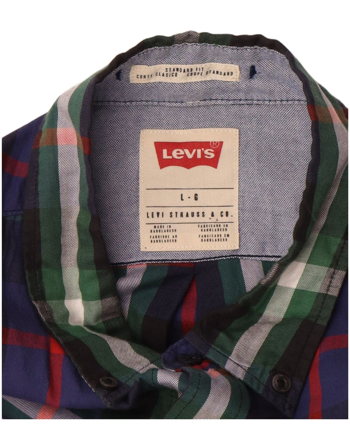 Ανδρικό πουκάμισο LEVI'S Standard Fit Flannel Μεγάλο πολύχρωμο βαμβακερό