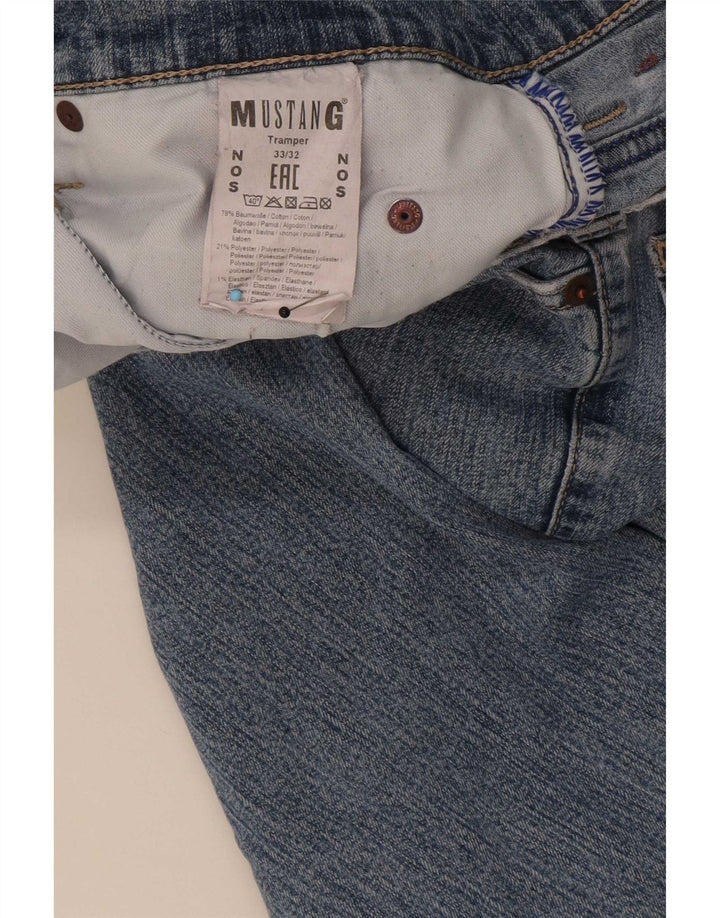 Mustang Ανδρικό Tramper Straight Jeans W33 L32 Μπλε βαμβακερό