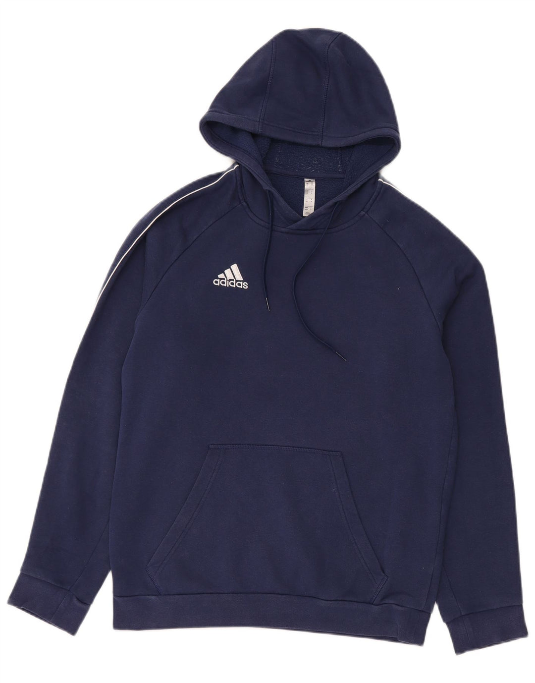 Adidas Ανδρικό φούτερ με κουκούλα, μεσαίο μπλε βαμβακερό