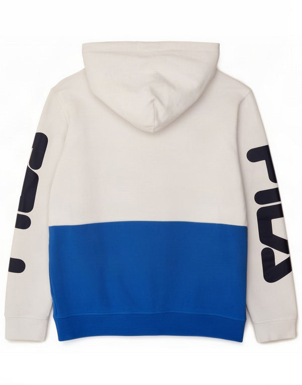 Ανδρικό Fila Graphic Hoodie Jumper Small White Colorblock Βαμβακερό