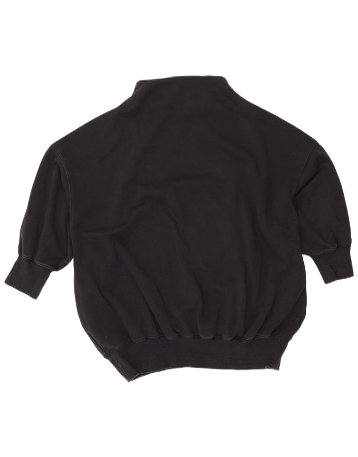 NIKE Γυναικεία μπλούζα με μανίκια 3/4 υπερμεγέθη Jumper UK 10 Small Black