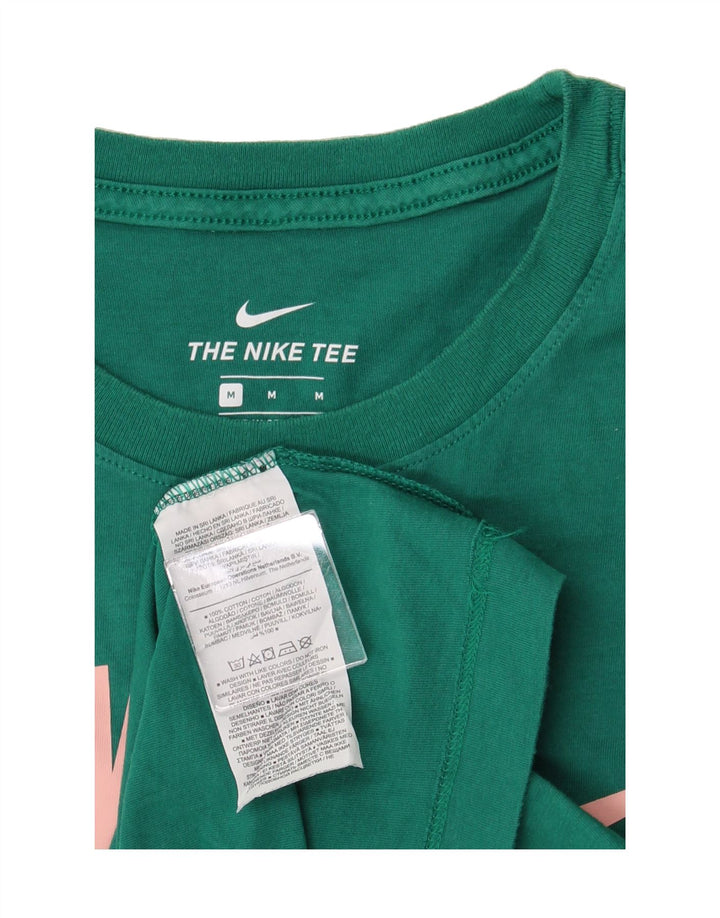 NIKE Mens Graphic T-Shirt Top Medium Green Cotton Vintage Nike and Second-Hand Nike from Messina Hembry 