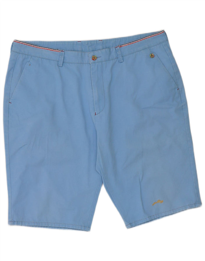 Ανδρικό σορτς Chino Paul & Shark W36 μεγάλο μπλε βαμβακερό