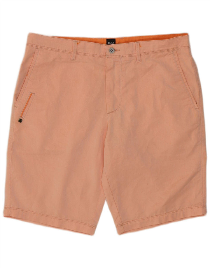 Ανδρικό σορτς Chino Hugo Boss IT 48 Medium W32 Πορτοκαλί βαμβακερό