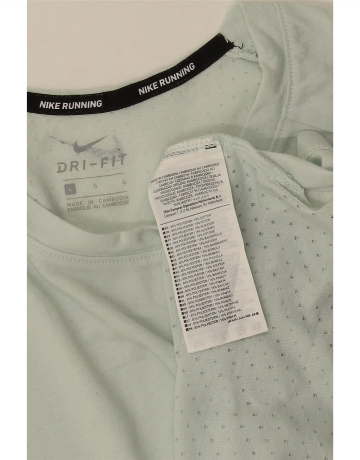 Ανδρικό T-Shirt NIKE Dri Fit Top Large Green Polyester