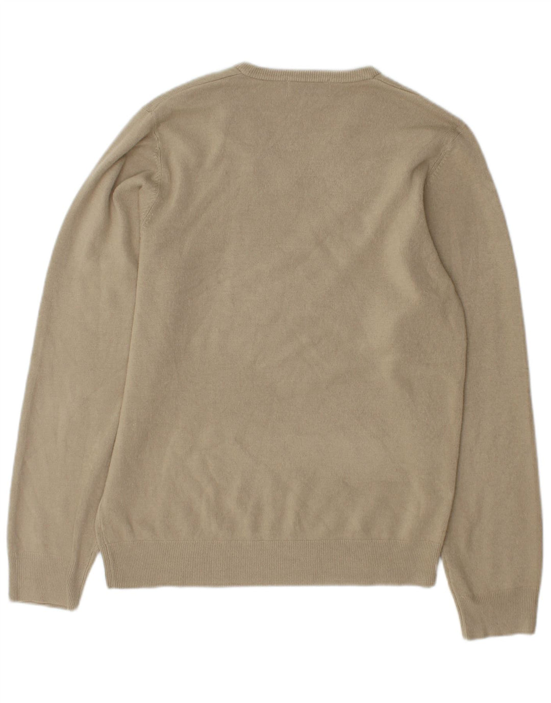 Ανδρικό πουλόβερ Marks & Spencer Blue Harbour με V-Neck Jumper Medium Beige