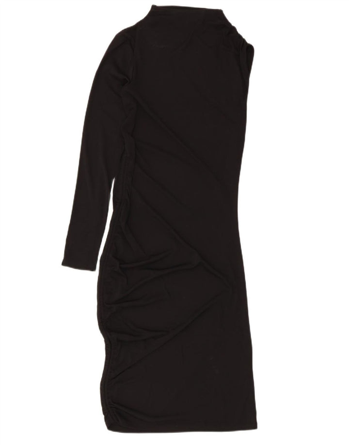 Zara Γυναικείο Φόρεμα με One Shoulder UK 8 Μικρό Μαύρο Πολυεστέρα