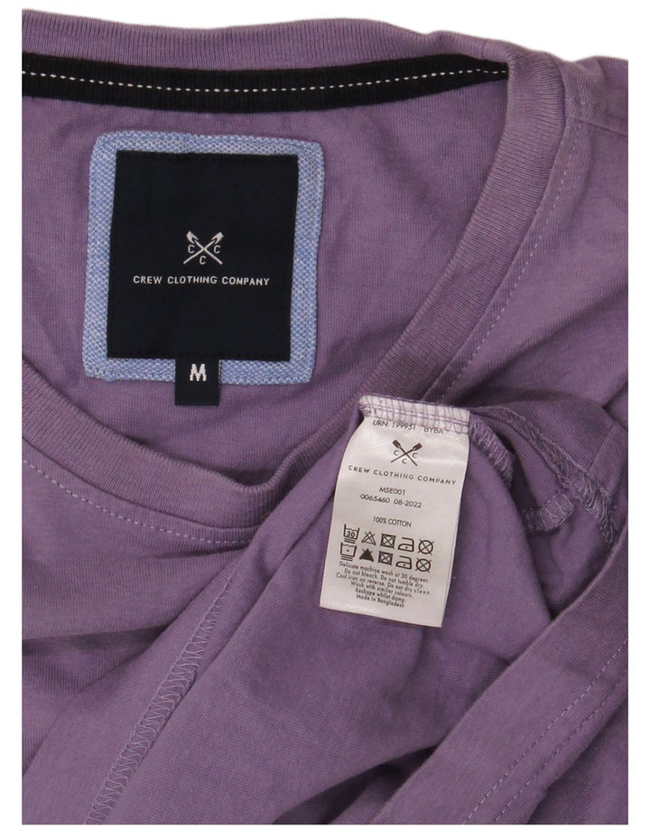 CREW CLOTHING Ανδρικό T-Shirt Top Medium Purple Βαμβακερό
