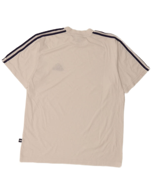 Adidas Boys T-Shirt Top 15-16 ετών Λευκό βαμβακερό