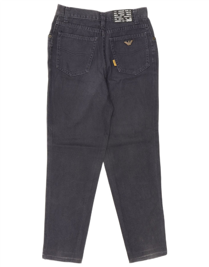 GIORGIO ARMANI Γυναικείο τζιν κωνικό IT 40 Small W27 L25 μαύρο βαμβακερό