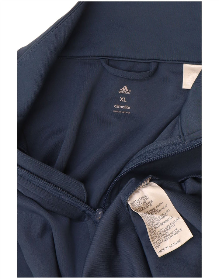Adidas Γυναικεία φόρμα Climalite Top Jacket UK 18 XL Navy Blue Polyester