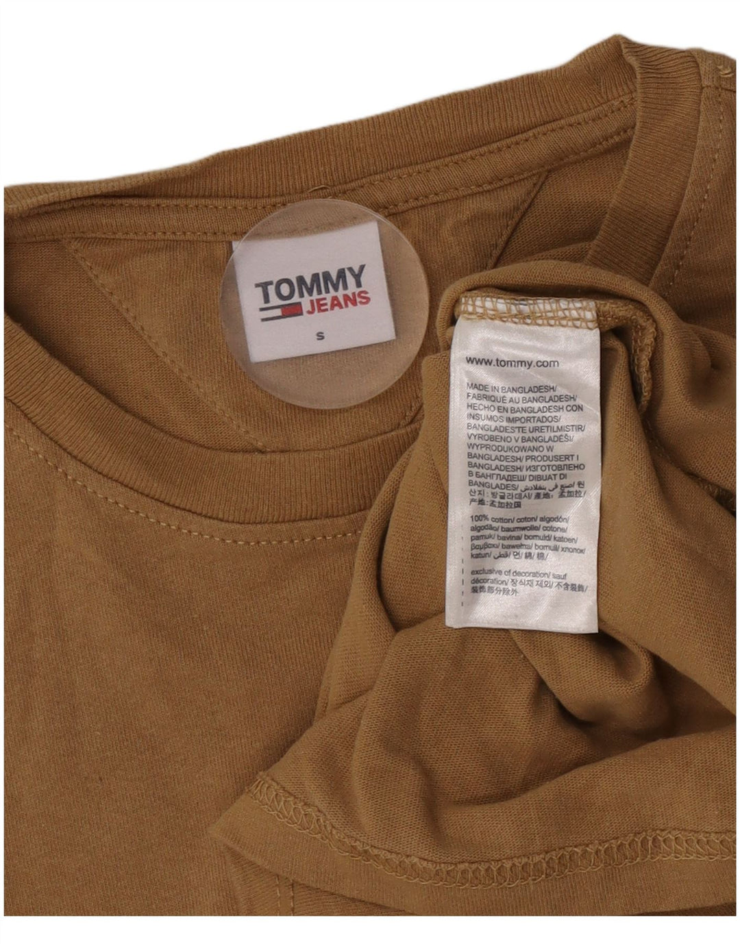 Ανδρικό T-Shirt Tommy Hilfiger Top Μικρό καφέ βαμβακερό