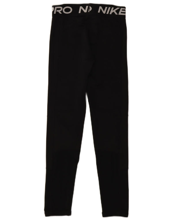 Γραφικά κολάν Nike Girls Dri Fit 12-13 ετών Μεγάλο μαύρο πολυεστέρα