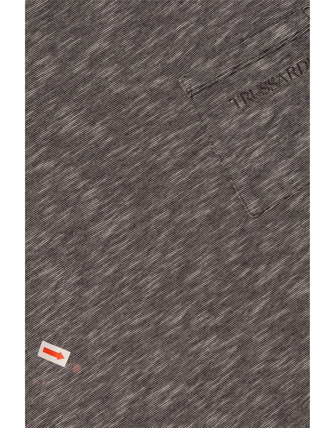 Ανδρικό T-Shirt TRUSSARDI Μικρό βαμβακερό γκρι