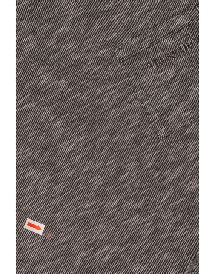 Ανδρικό T-Shirt TRUSSARDI Μικρό βαμβακερό γκρι