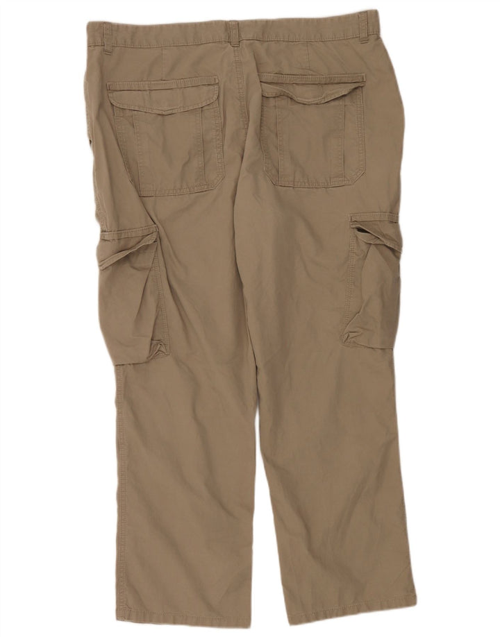 Marks & Spencer Ανδρικό παντελόνι Cargo Regular Fit W40 L29 Μπεζ βαμβακερό