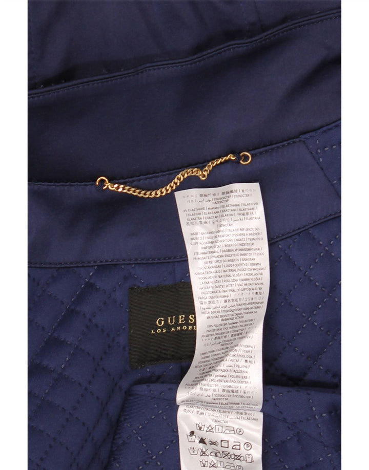 GUESS Γυναικείο μπουφάν Parka με κουκούλα UK 12 Medium Navy Blue