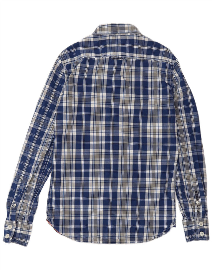 Ανδρικό πουκάμισο SUPERDRY Small Blue Check Cotton