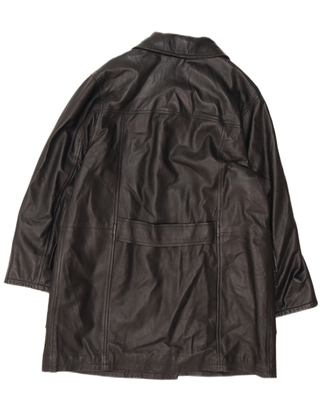 Vintage Γυναικείο Oversized Παλτό Διπλό στήθος IT 42 Μεσαίο Μαύρο