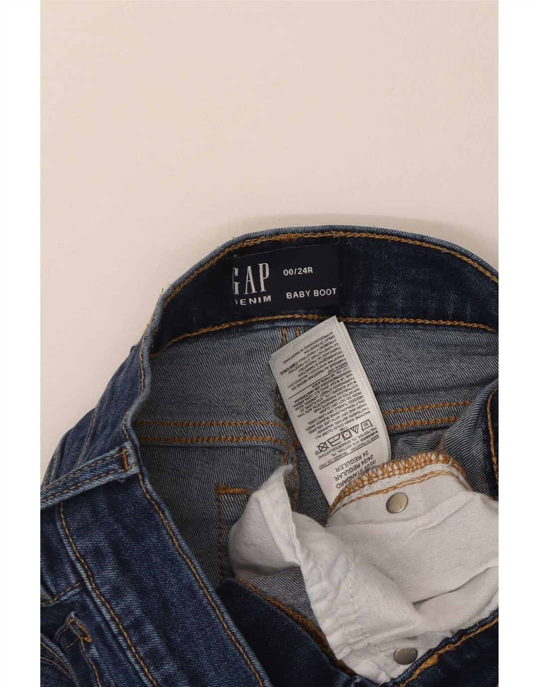 Gap Γυναικείο Bootcut Jeans W24 L29 Navy Blue Cotton