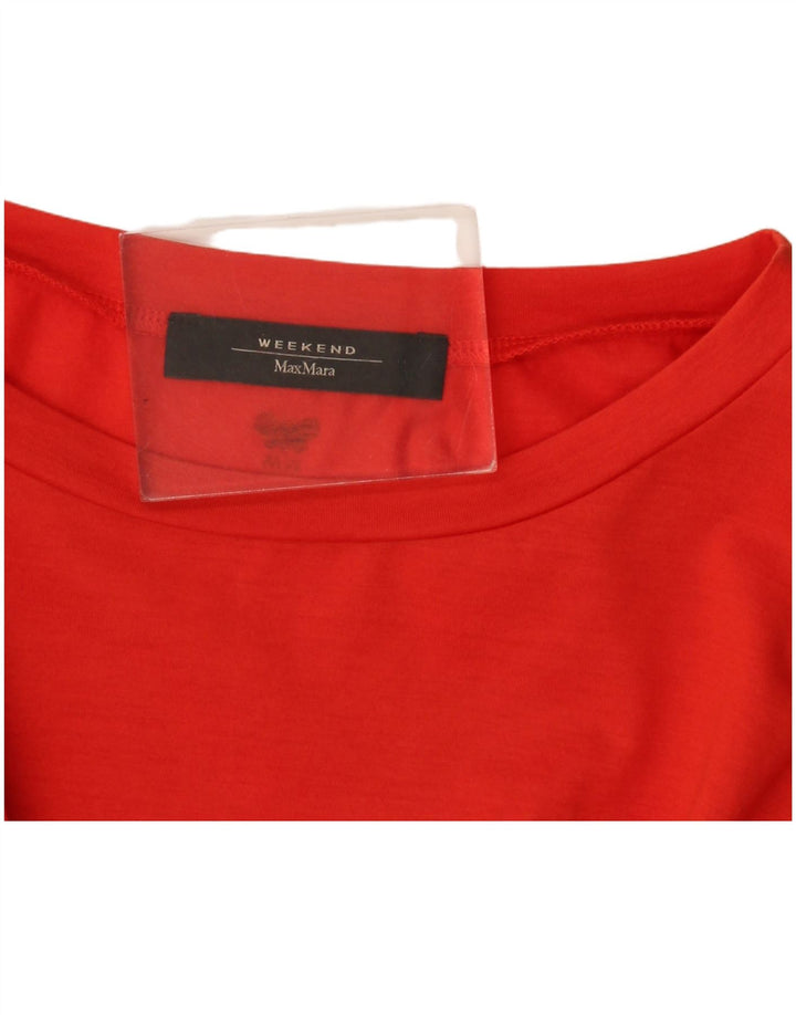 Max Mara Γυναικείο T-Shirt Top UK 14 Medium Red