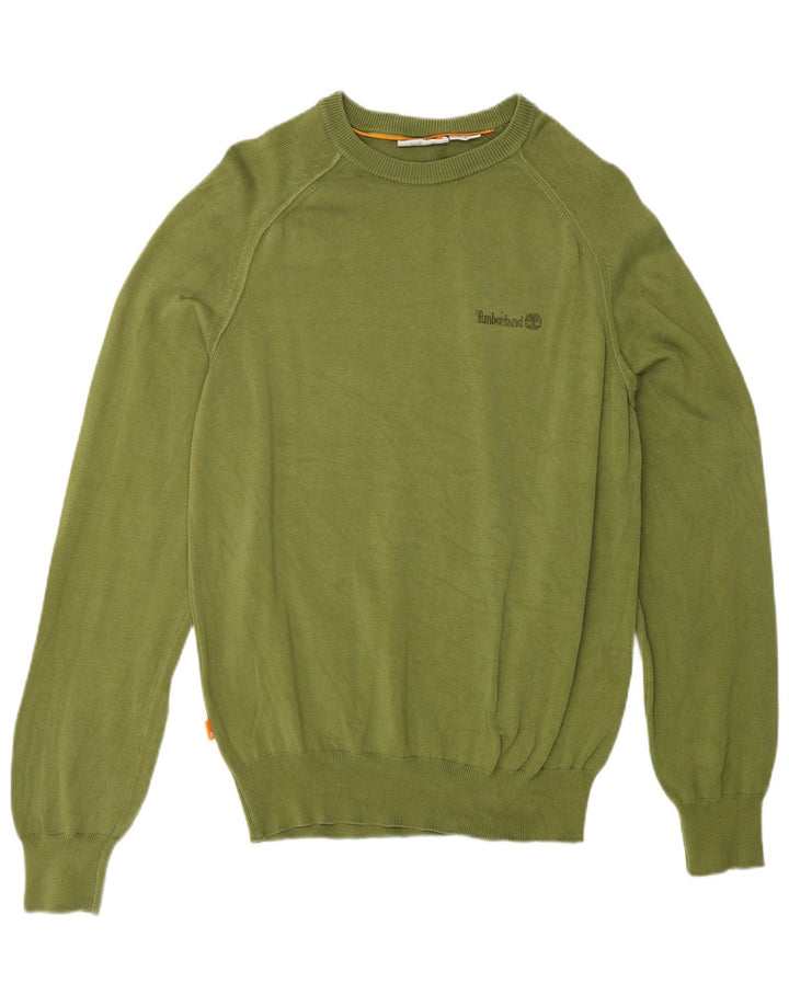 Ανδρικό πουλόβερ Timberland Crew Neck Jumper Μεσαίο βαμβακερό χακί