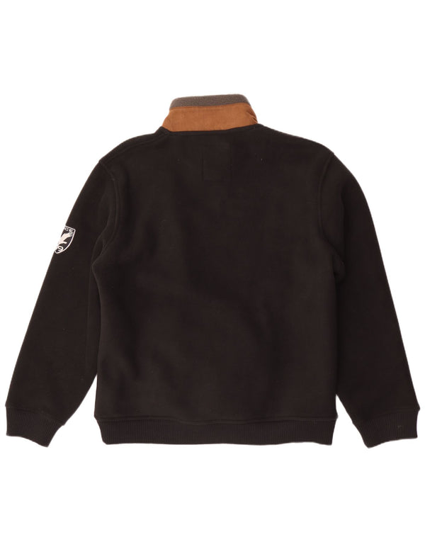 Atlas For Men Ανδρικό Fleece Jacket Μεγάλο Μαύρο Χρώμα Πολυεστέρας