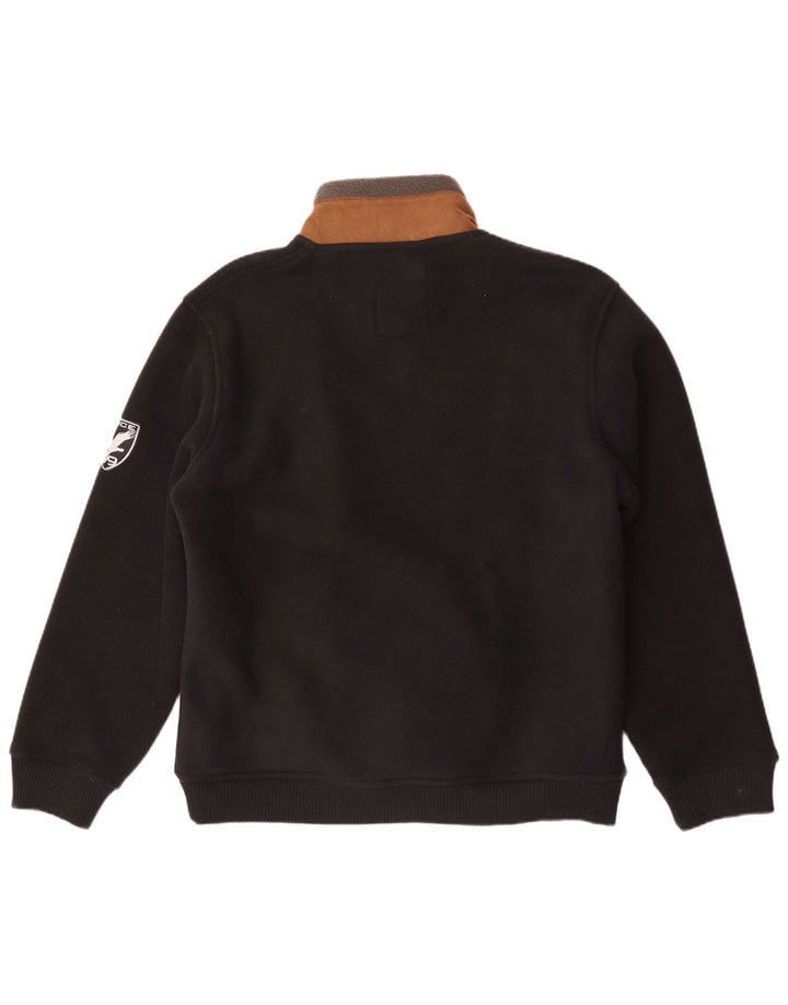 Atlas For Men Ανδρικό Fleece Jacket Μεγάλο Μαύρο Χρώμα Πολυεστέρας