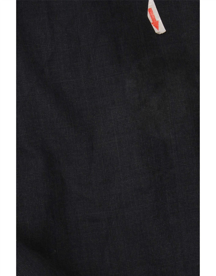 Marks & Spencer Ανδρικό παντελόνι με φόρμα W42 L31 Navy Blue Check