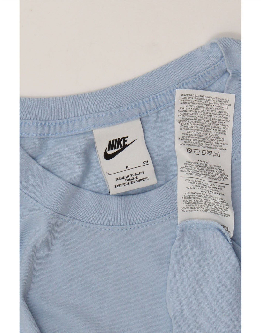 Ανδρικό T-Shirt NIKE Μπλουζάκι από μικρό μπλε βαμβακερό