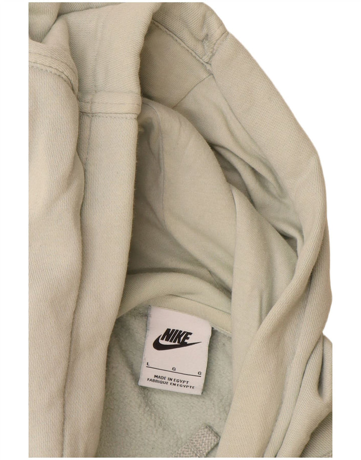 Ανδρικό μπλουζάκι με κουκούλα Nike, μεγάλο σε λευκό βαμβακερό χρώμα