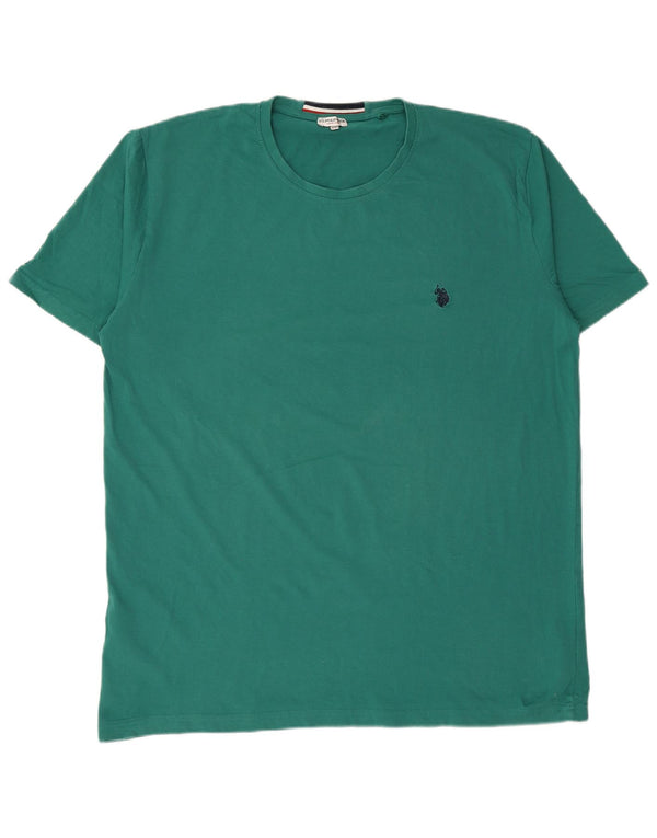 US POLO ASSN. Ανδρικό T-Shirt Top 3XL Πράσινο βαμβακερό