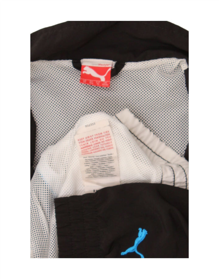 Puma Boys Graphic αθλητική φόρμα Top Jacket 13-14 Years Black Colourblock