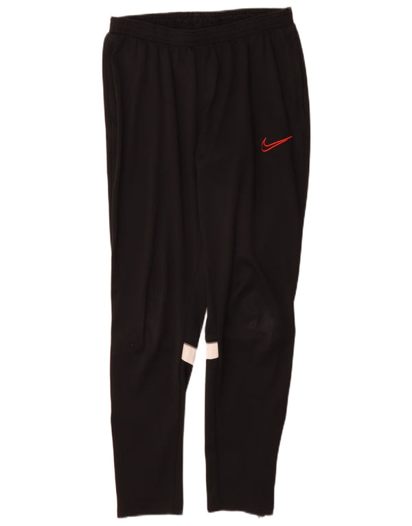 Ανδρικές φόρμες Nike Dri Fit Παντελόνια μεσαίου μαύρου χρώματος πολυεστέρας