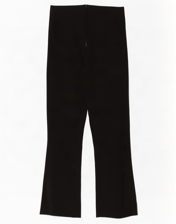Zara Γυναικείο Bootcut Cropped Παντελόνι Small W26 L26 Black Viscose