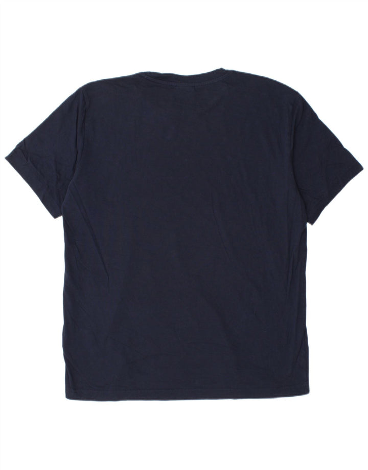 Ανδρικό T-Shirt Champion Top Large Navy Blue από βαμβάκι